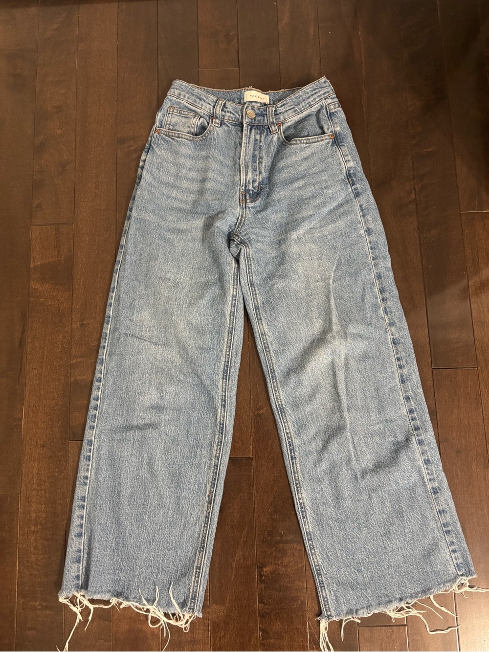 Pacsun High-Rise Light Wash Straight Jeans